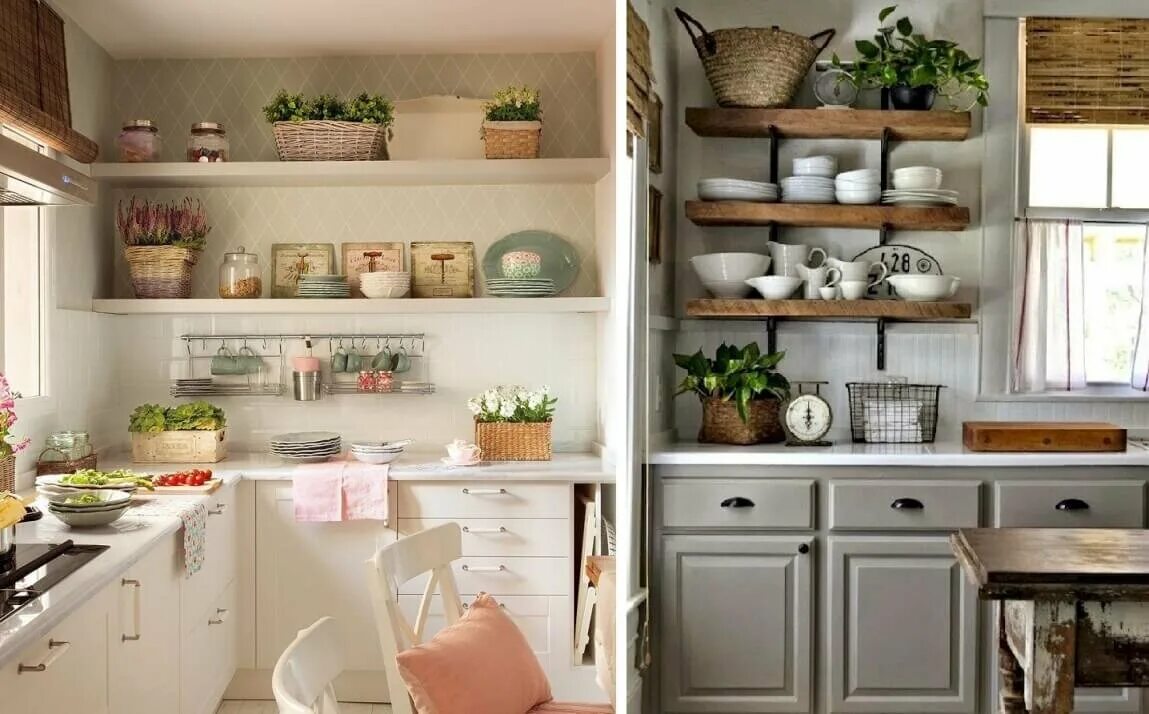 Кухня своими руками идеи дизайна фото Чем украсить открытые стеллажи и полки на кухне: идеи и фото! Lavanda-decor Дзен