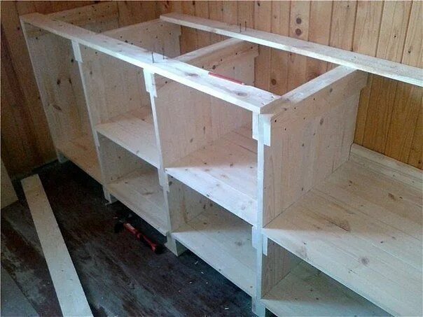 Кухня своими руками инструкция с фото gartenkueche-selber-bauen-dekoking-com-4 Деревянная кухня, Кухонная мебель, Прое