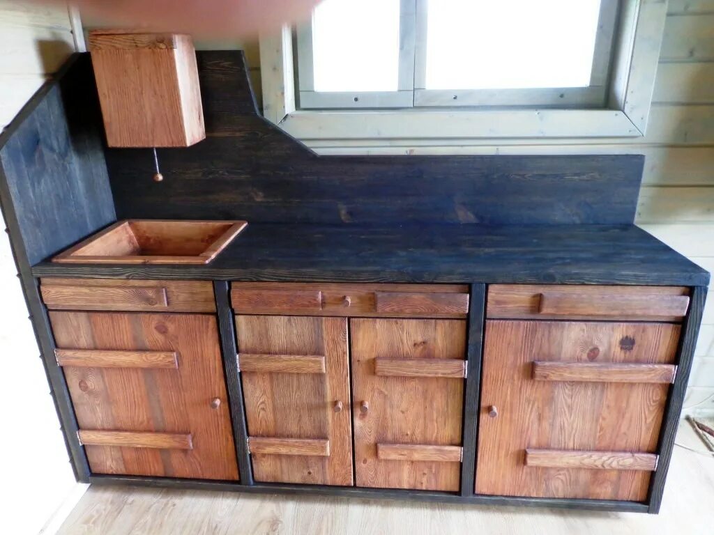 Кухня своими руками из дерева для дачи Мебель - Студия мебели "Karjalainen puuseppä".