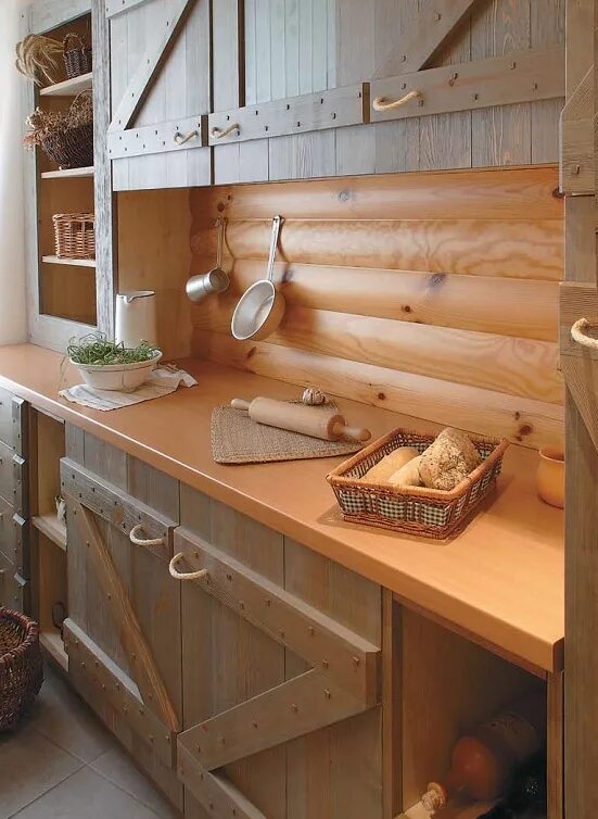 Кухня своими руками из дерева для дачи Кухни Weekend