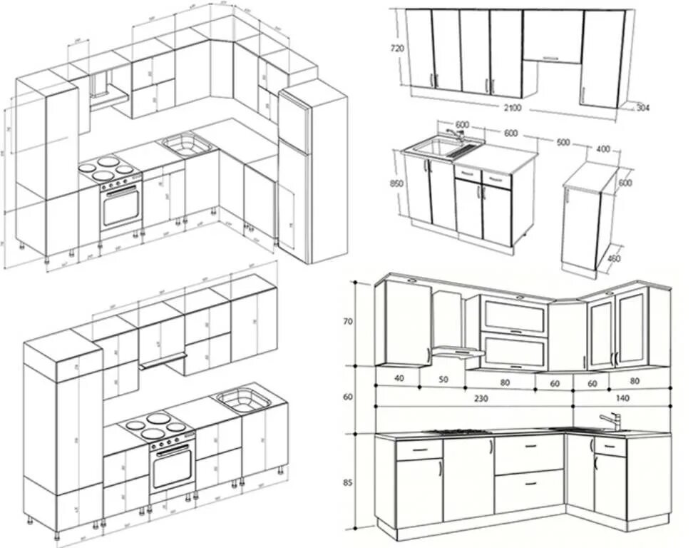 Кухня своими руками схемы Кухонный гарнитур своими руками: чертежи, видео