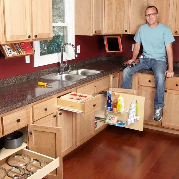 Кухня своими руками в квартире фото 10 Kitchen Cabinet & Drawer Organizers You Can Build Bricolaje para el hogar, Or