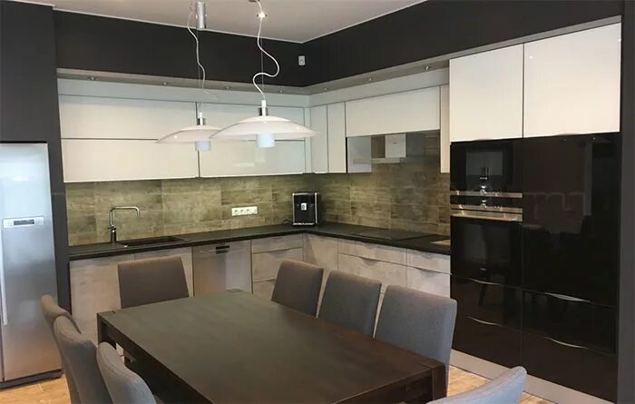 Кухня ташкентская планировка Стиль хай-тек в кухонной мебели на заказ