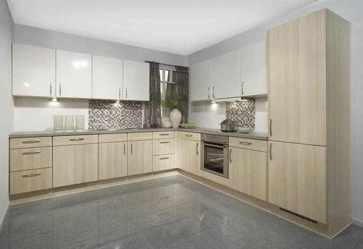 Кухня цвет дуб в интерьере фото Pin by Ximena Alejandra Scott on cocinas americanas pequeñas Kitchen cabinets, K