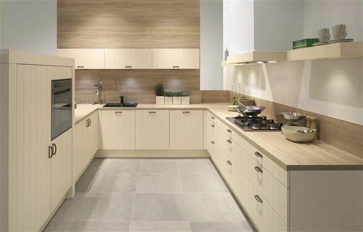 Кухня цвет дуб в интерьере фото Image result for sonoma oak kitchen worktops Innenarchitektur küche, Küchenprodu