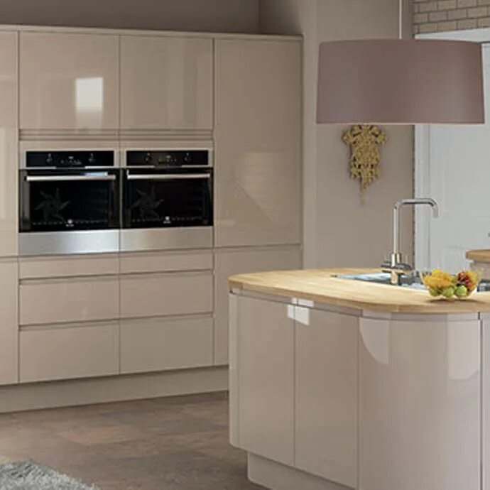 Кухня цвет кашемир в интерьере Luna Cameo 2 Luna kitchen, Kitchen dining living, Kitchen