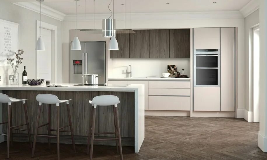 Кухня цвет кашемир в интерьере Porter Cashmere kitchen Contemporary kitchen design, Scandinavian style kitchen,