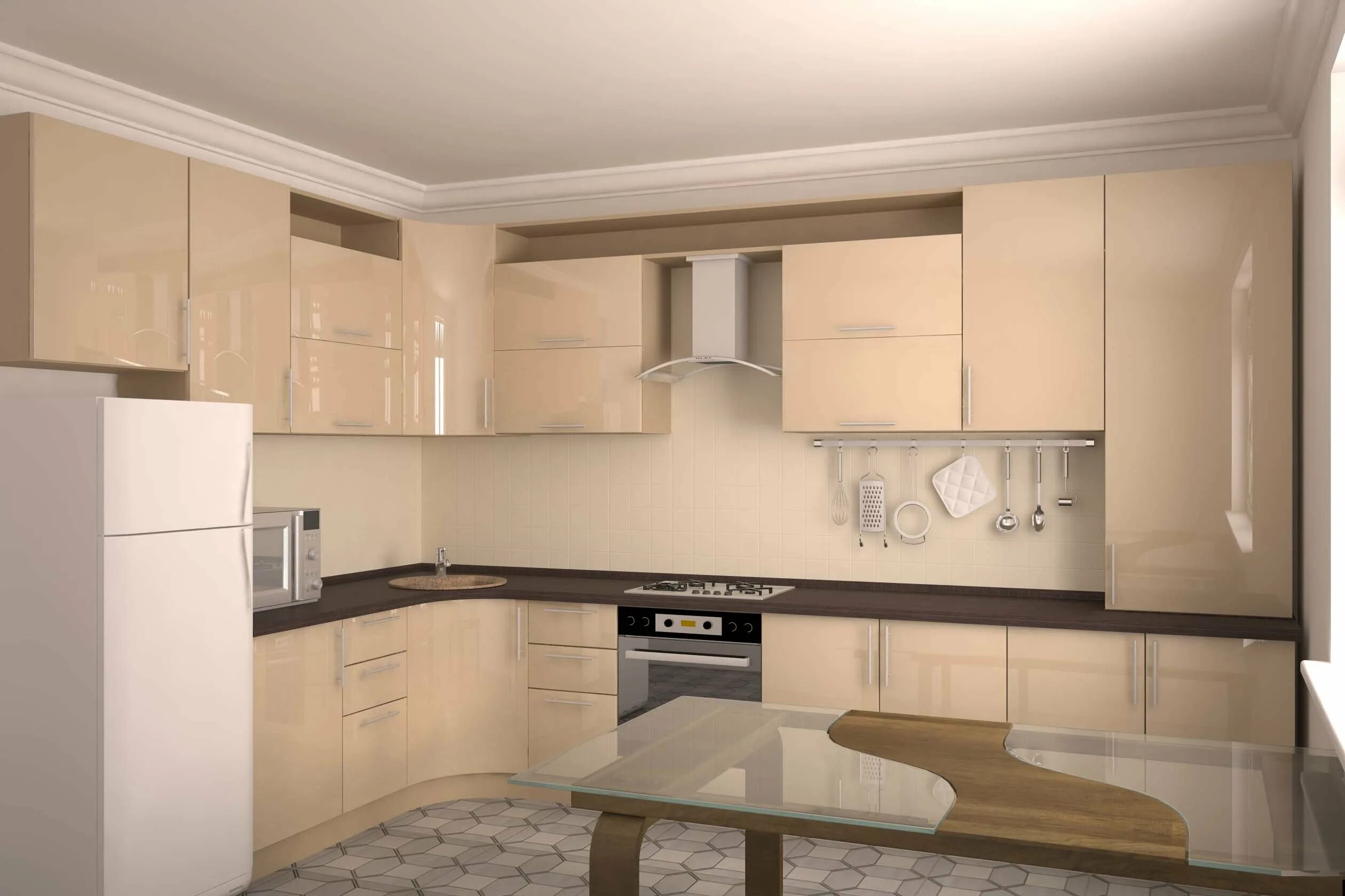 Кухня цвет кофе с молоком фото Дизайн и интерьер, гарнитур кухни молочного цвета, документы