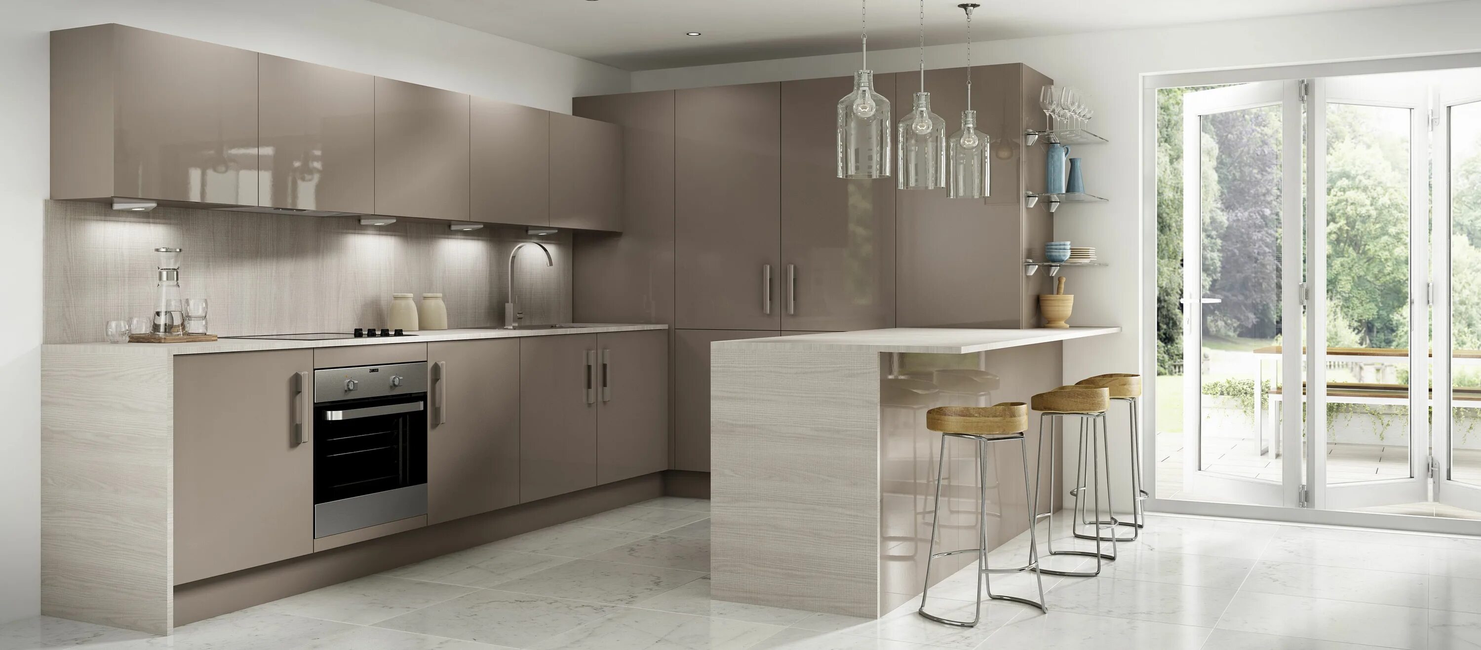 Кухня цвет латте матовый в интерьере фото Kitchens - Kitchens - Symphony Group - Experts in Fitted Kitchens, Bedroom and B