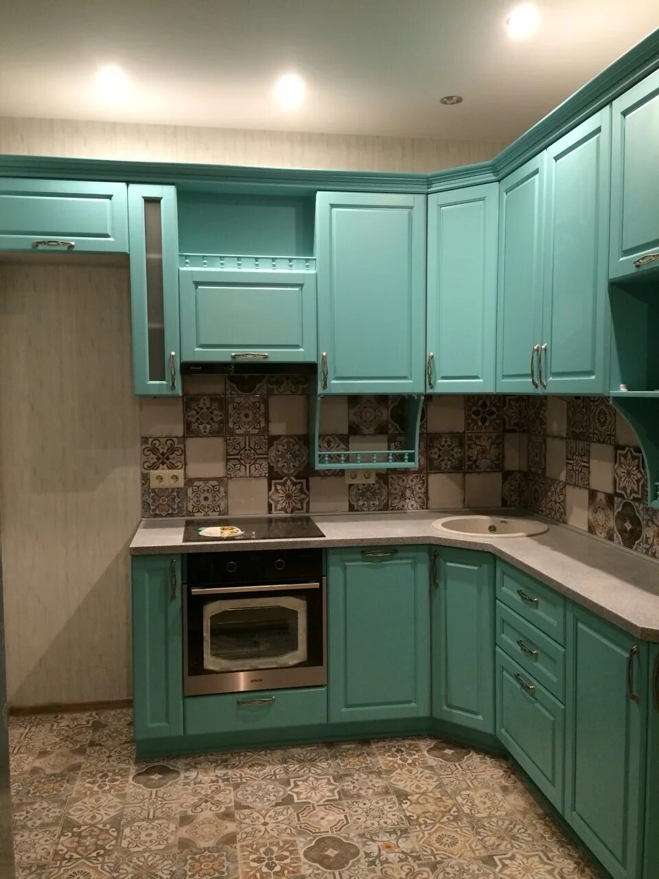 Кухня цвет малахит фото в интерьере Кухня Бирюза Свой проект