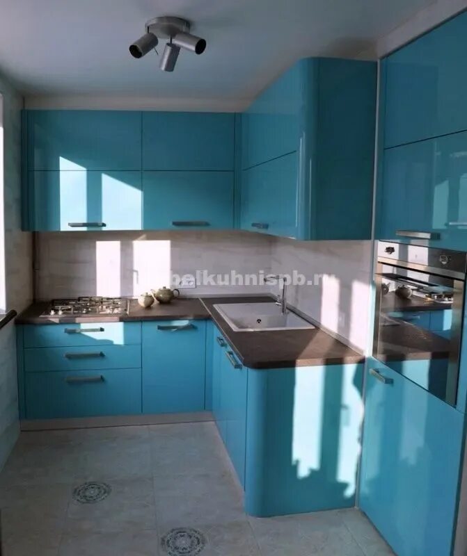 Кухня цвет морской волны фото Диван цвет морской волны в интерьере кухни - Какаду Декор.ру