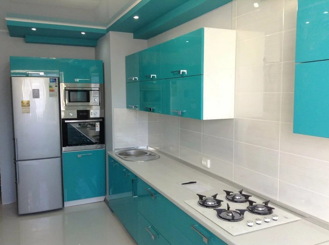 Кухня цвет морской волны фото Кухня цвета морской волны - CormanStroy.ru