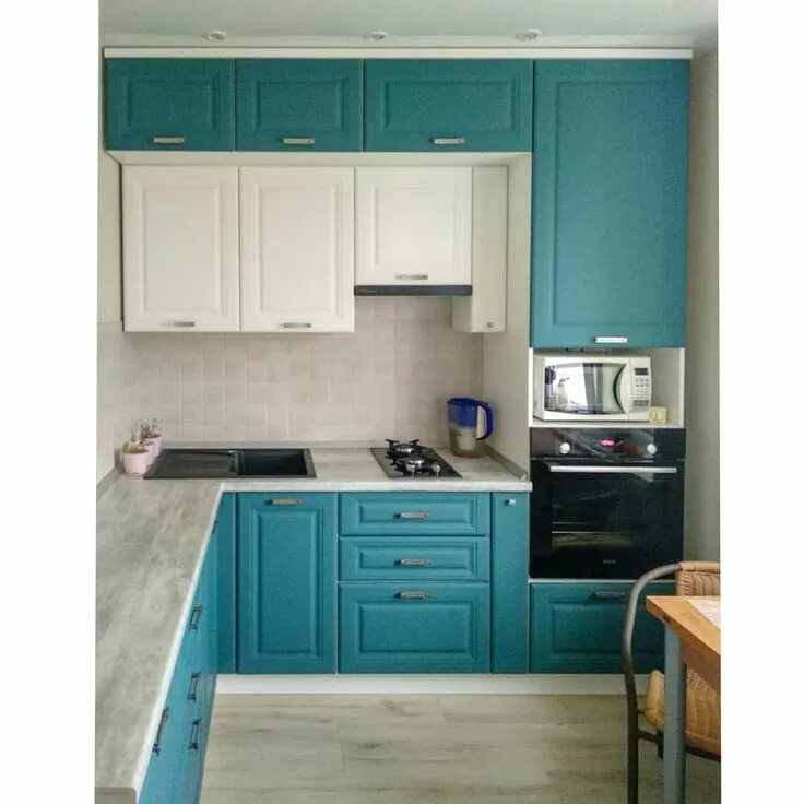 Кухня цвет морской волны фото Кухня цвета морской волны Кухня, Кухня цвета морской волны, Интерьер