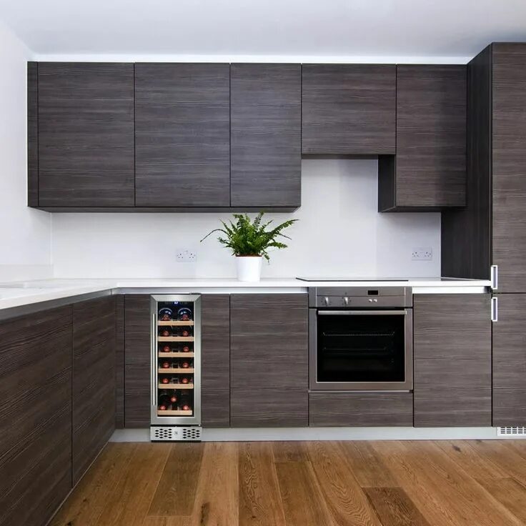 Кухня цвет серое дерево фото 18 Bottle Compressor Adjustable Single Zone Built-in/Freestanding Wine Cooler Mo