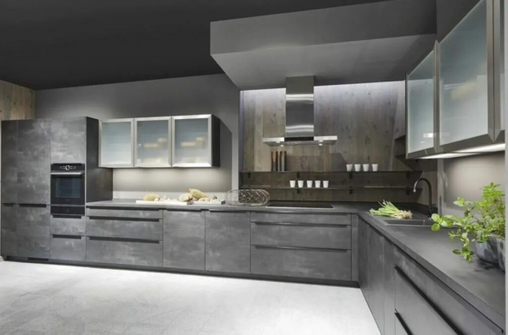 Кухня цвет серое дерево фото Тренд 2020 - кухня в сером цвете - ExpertVybor.ru