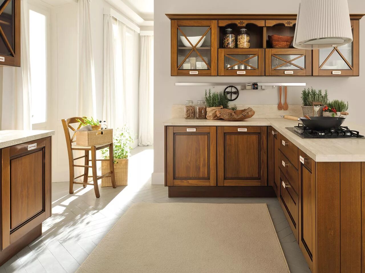 Кухня цвета дерева в интерьере The beauty and strength of solid wood for a #kitchen with a classical feel that 