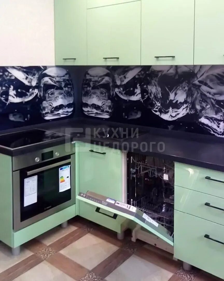 Кухня цвета эвкалипт в интерьере фото Эвкалипт 58 фотографий