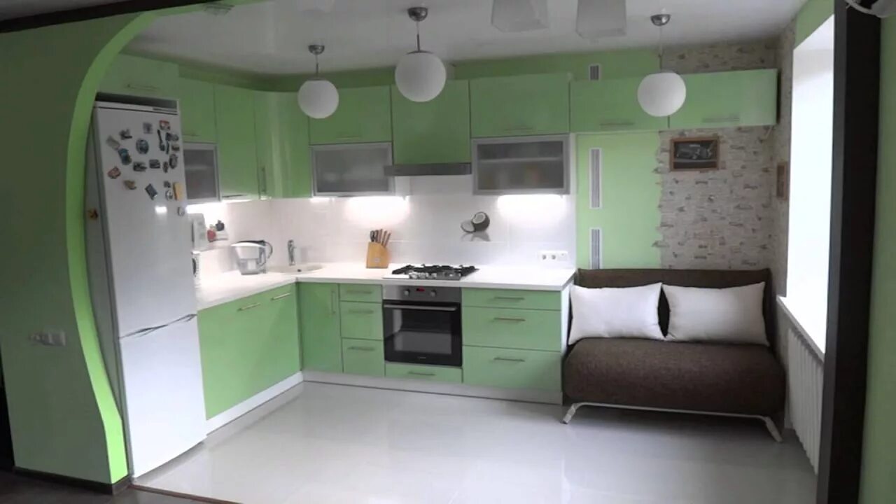 Кухня цвета эвкалипт в интерьере фото Практичные кухни -портфолио - YouTube