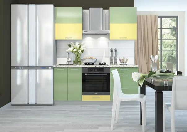 Кухня цвета эвкалипт в интерьере фото Кухня Базисhttp://www.antarescompany.ru/shop/kuhni/bazis/. Фотография из альбома