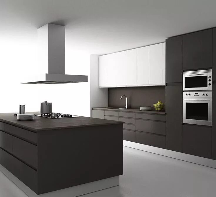 Кухня цвета графит матовый в интерьере фото 50+ Modern Decorated Kitchen Design Ideas Interior design kitchen, Modern kitche