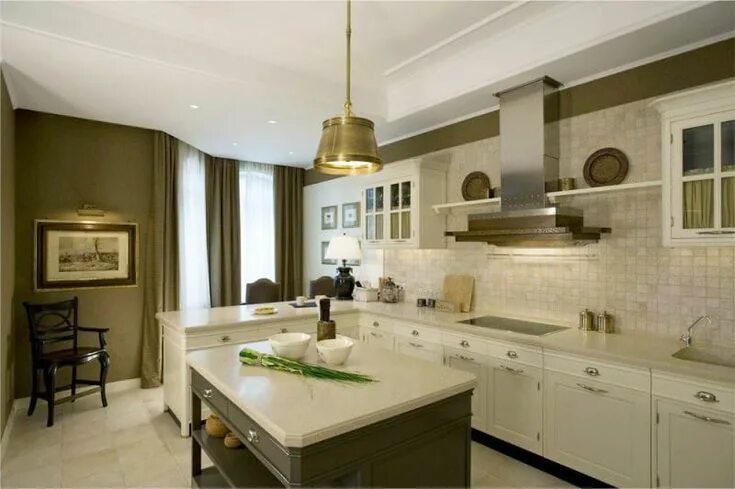 Кухня цвета хаки в интерьере фото Стены в цвете хаки в интерьере кухни