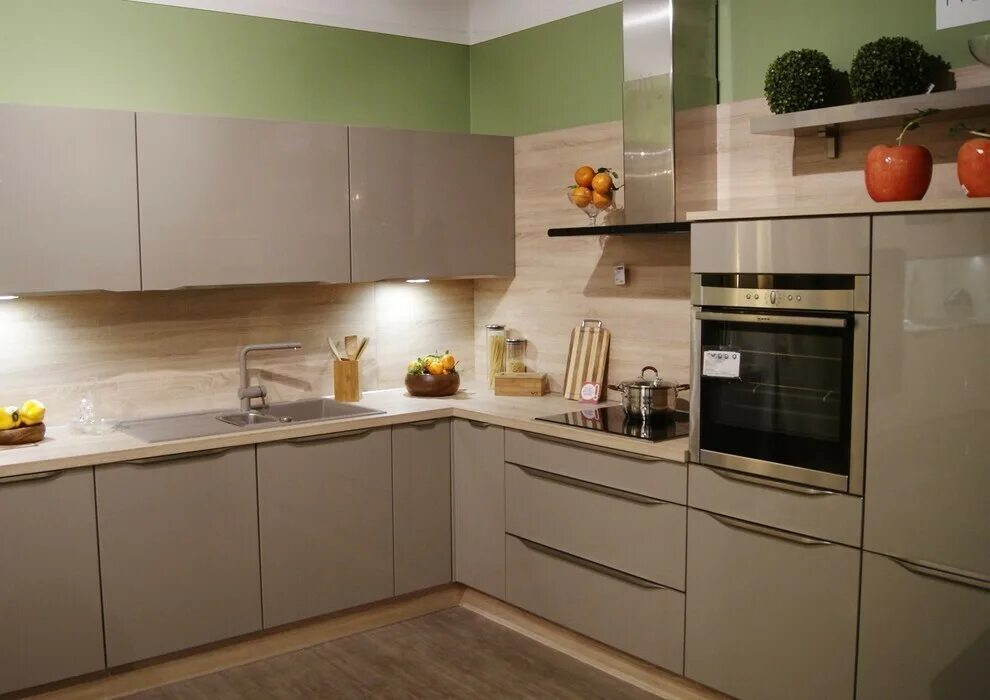 Кухня цвета капучино в интерьере Кухня "Тейла" на заказ по индивидуальным размерам ✔ Divlada