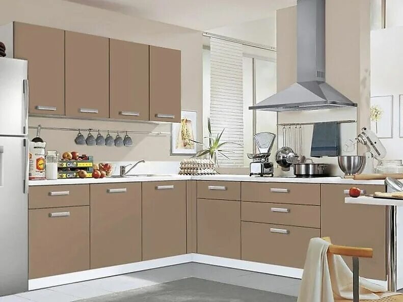 Кухня цвета капучино в интерьере фото Кухонные гарнитуры - купить в Москве недорого Самые низкие цены на Кухонные гарн