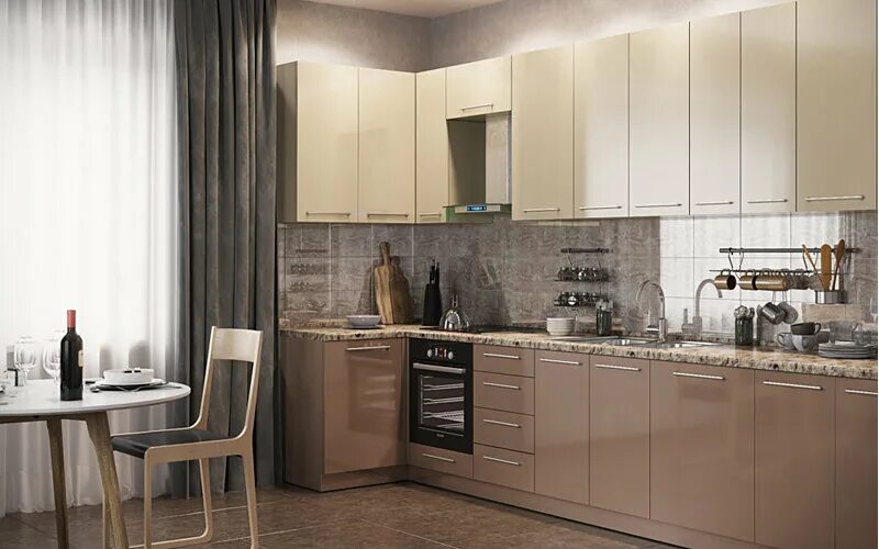 Кухня цвета капучино в интерьере сочетание Кухня цвета капучино: ˮвкусныйˮ цвет, создающий в интерьере атмосферу домашнего 