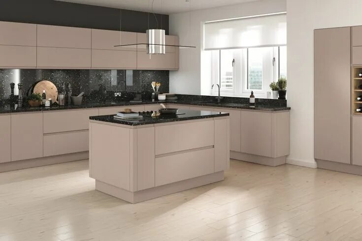 Кухня цвета кашемир в интерьере фото матовый Kitchens - Mastercraft Kitchens Handleless kitchen, Cashmere kitchen, Replacemen