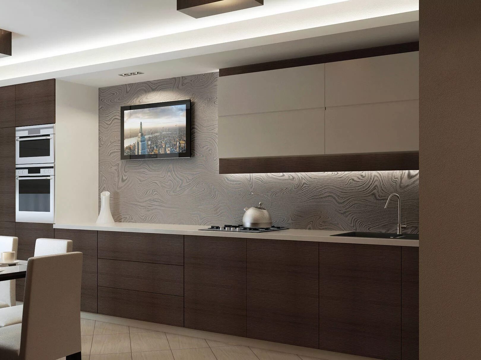 Кухня цвета кофе с молоком в интерьере Кухня в цвете кофе с молоком: фото дизайна кухонного гарнитура в кофейных тонах