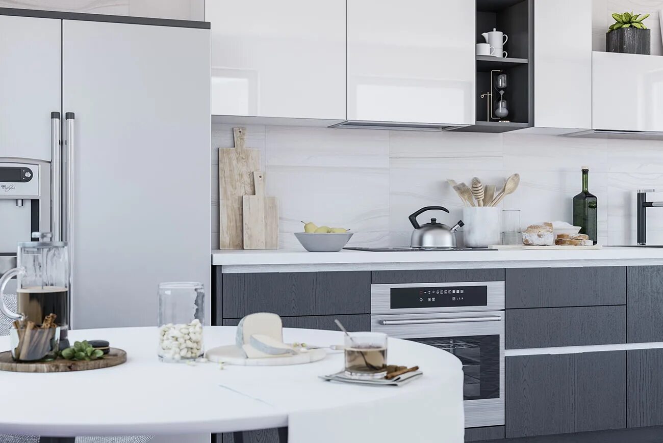 Кухня цвета маренго в интерьере фото Куба Маренго