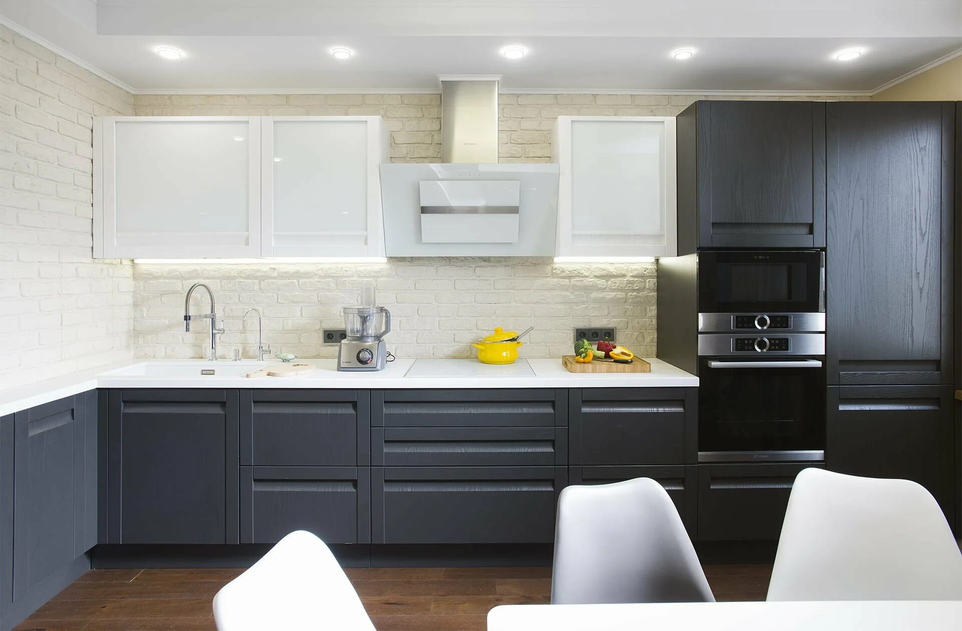 Кухня цвета маренго в интерьере фото Кухня цвета маренго (71 фото) " НА ДАЧЕ ФОТО