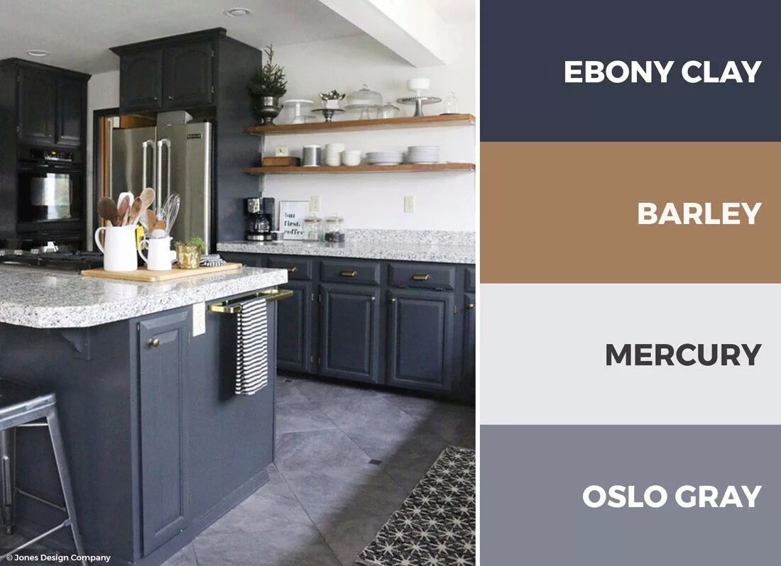 Кухня цвета маренго в интерьере фото A gray and white kitchen color scheme adds openness and depth to your kitchen.. 