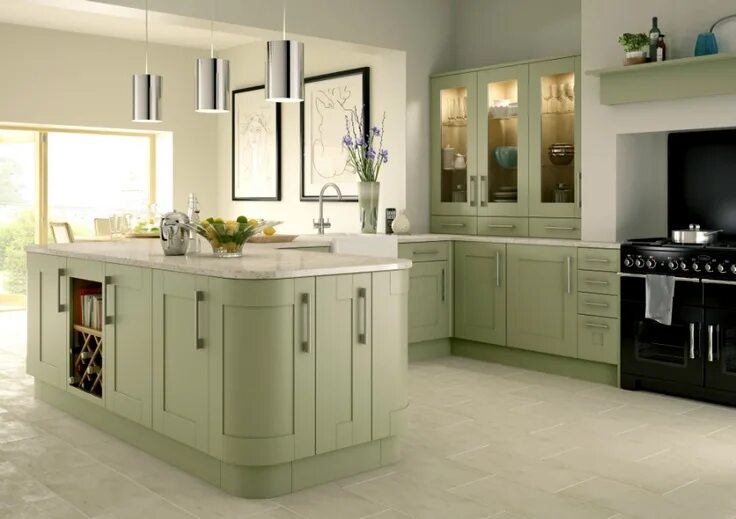 Кухня цвета оливы в интерьере фото Benchmarx Kitchens Benchmarx Home Page Glass fronted kitchen cabinets, Diy kitch