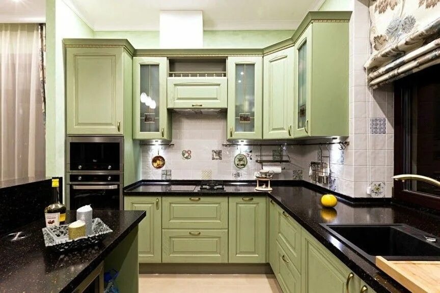 Кухня цвета оливы в интерьере фото Pin on Кухня. House design, Kitchen cabinets, Home decor