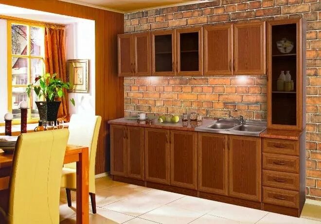 Кухня цвета орех в интерьере фото Миланский Орех - Цвет Мебели для Роскошных Интерьеров