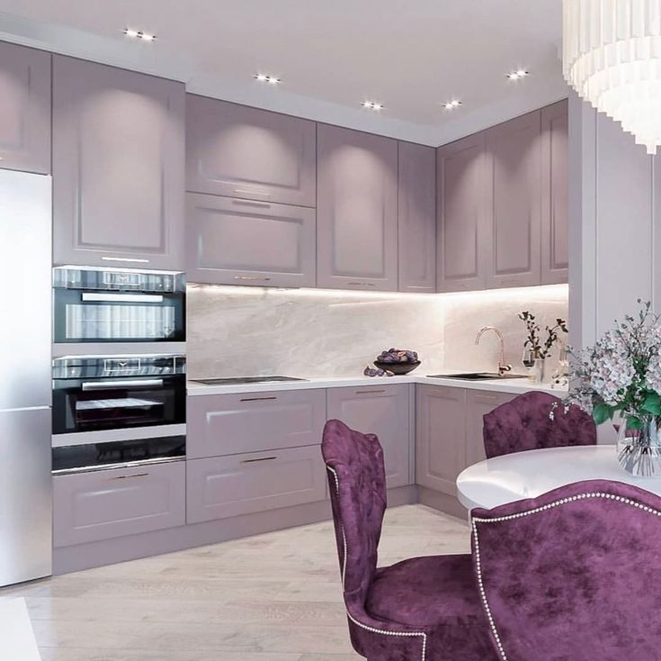 Кухня цвета пыльной розы в интерьере Современная Классика (@contemp.classic) * Instagram photos and videos Kitchen de