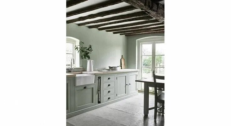 Кухня цвета шалфей фото в интерьере Épinglé sur peinture deco