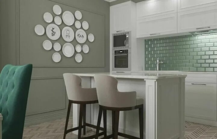 Кухня цвета шалфей фото в интерьере Цвет шалфея в интерьере