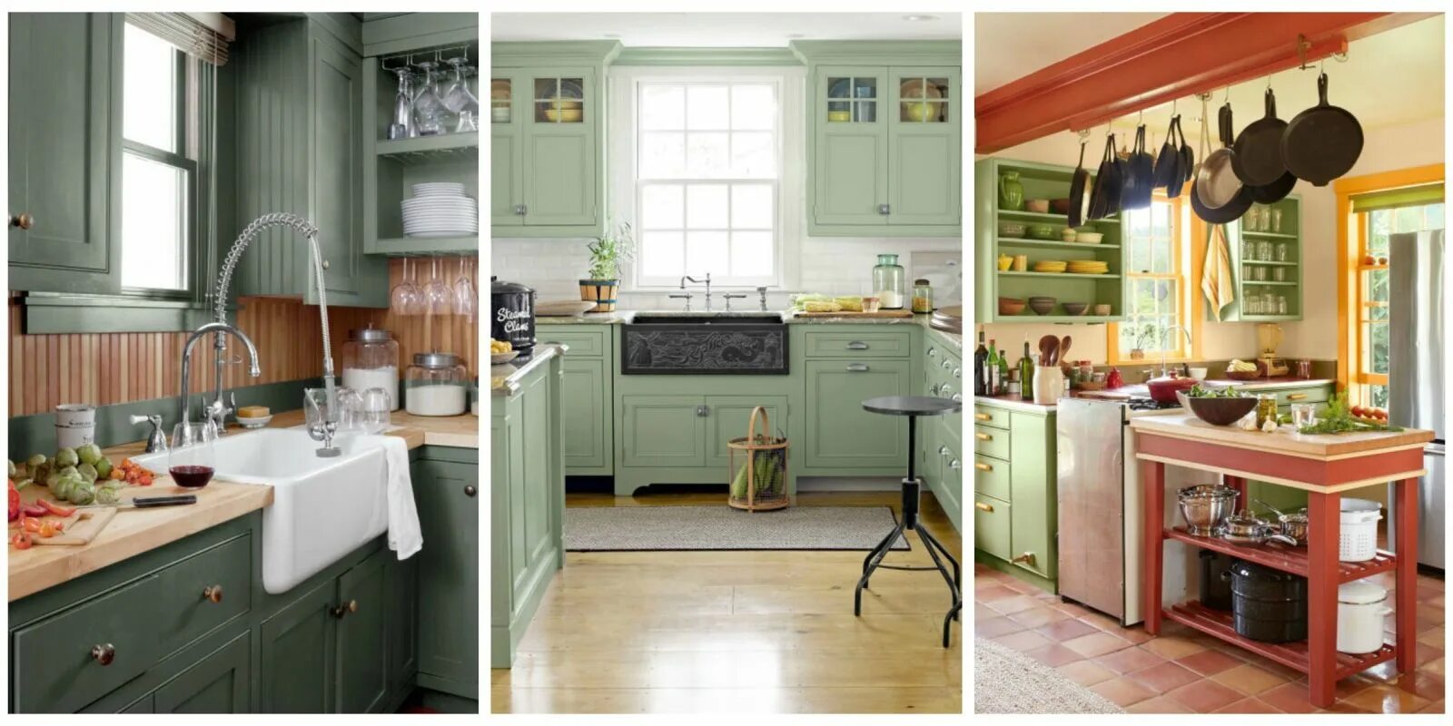 Кухня цвета шалфей фото в интерьере Dreaming of a Green Kitchen? You'll Love Our Favorite Green Kitchen Cabinet Idea