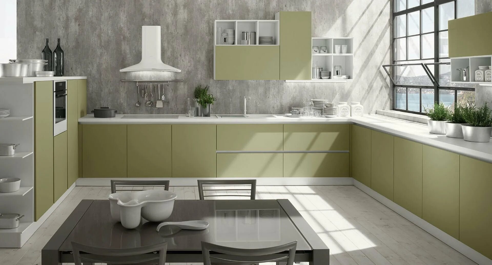 Кухня цвета шалфей фото в интерьере Кухня цвета шалфей - найдено 90 фото