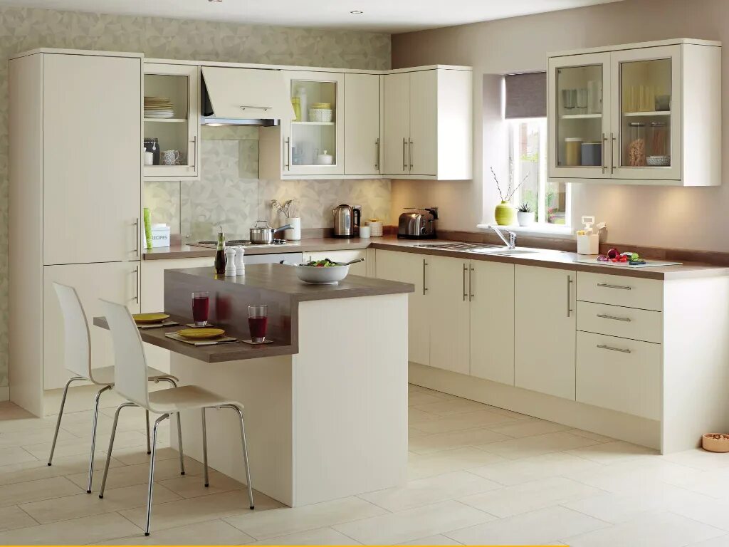 Кухня цвета слоновая кость фото Pin by Suzzanne on Kitchen/ Pantry Ideas Kitchen fittings, Breakfast bar kitchen