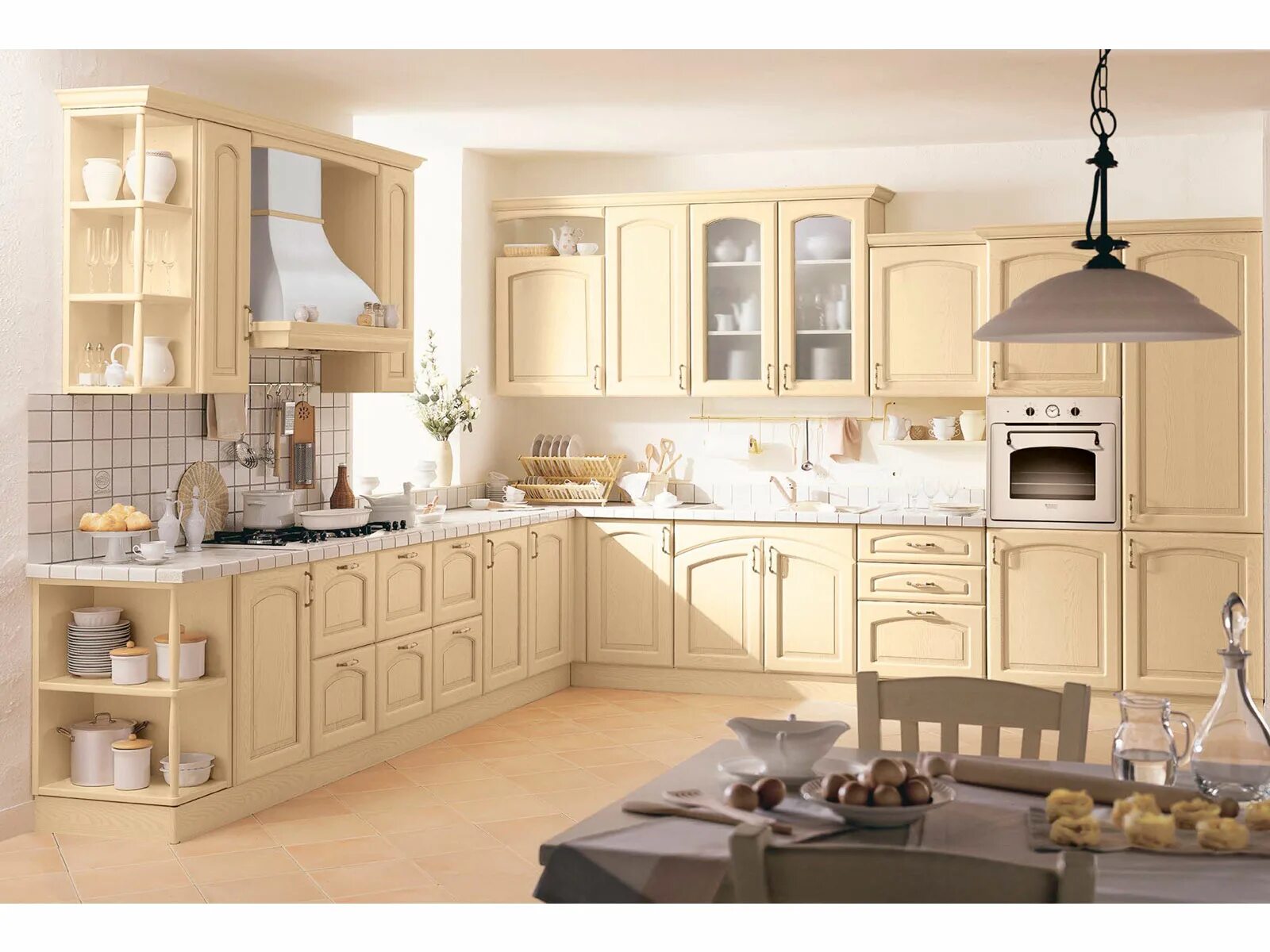 Кухня цвета слоновая кость фото Итальянская кухня ALTEA 01 фабрики GIEFFE - Ital-Collection