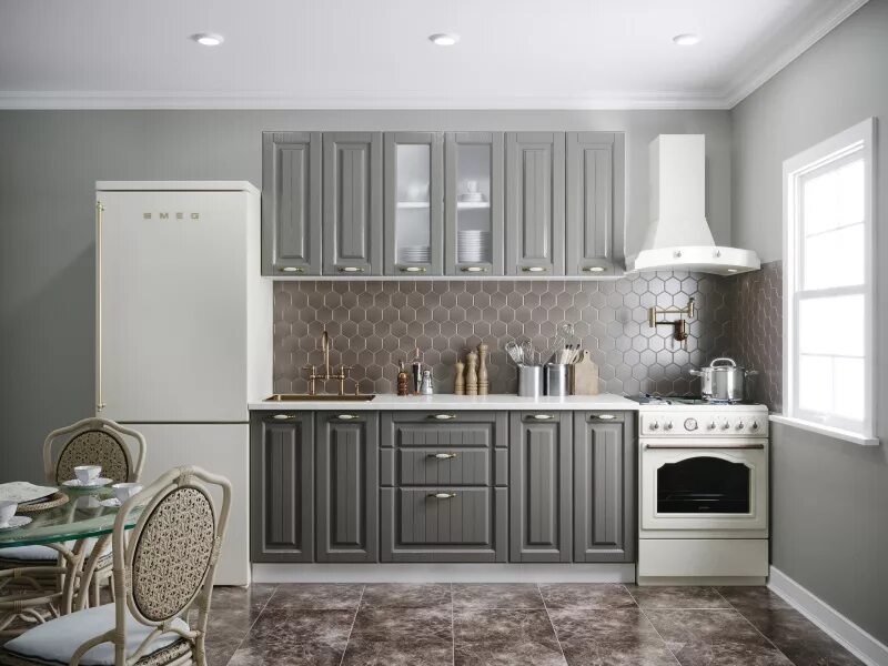 Кухня цвета трюфель в интерьере фото Кухонный гарнитур Кантри 1800 Трюфель - купить в Стерлитамаке на Дом74мебели.ру