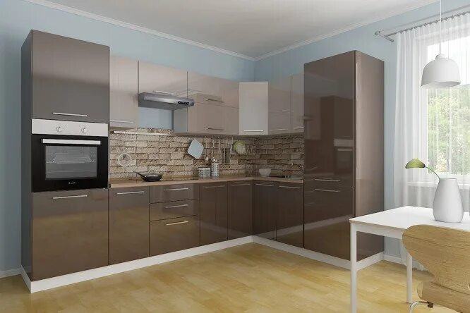 Кухня цвета трюфель в интерьере фото Лучшие кухонные гарнитуры на сайте гипермаркета мебели и товаров для дома Hoff.r
