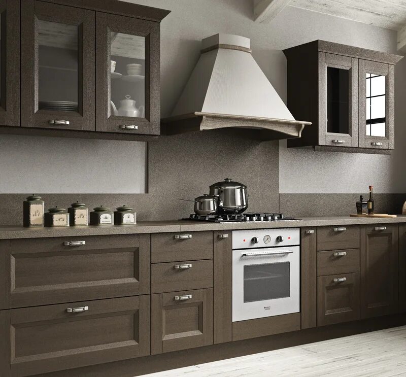 Кухня цвета трюфель в интерьере фото Рамочные фасады для кухни (57 фото): видео-инструкция по установке своими руками