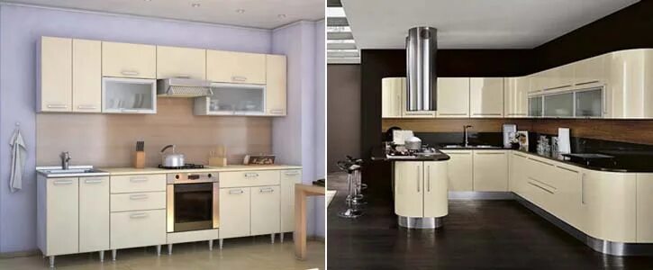 Кухня цвета ваниль в интерьере фото Кухня ванильного цвета, интерьер, фото, сочетания ⋆ Проект кухни