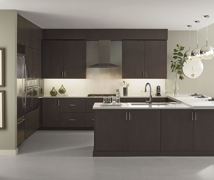 Кухня цвета венге в интерьере Wenge Kitchen Cabinets - Omega Cabinetry Semi custom kitchen cabinets, Custom ki