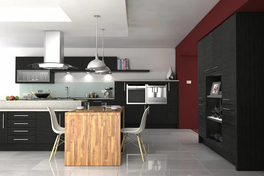 Кухня цвета венге в интерьере Pin on kitchen