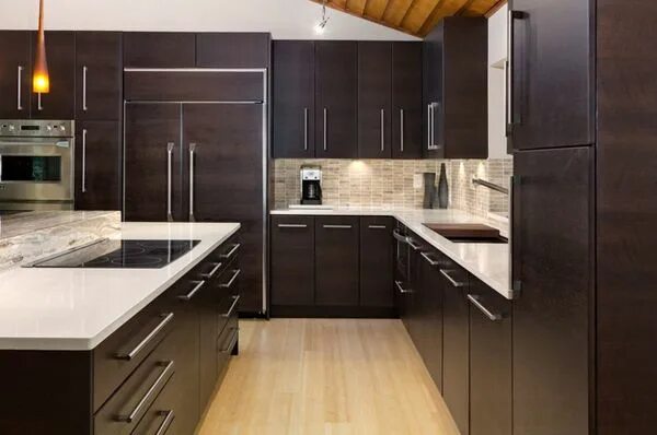 Кухня темного цвета фото дизайн 22 Beautiful Kitchen Colors with Dark Cabinets Home Design Lover Asian kitchen d